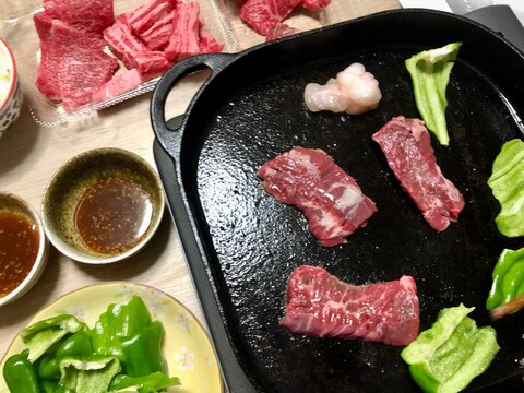 鉄板使用！美味しいおうち焼肉